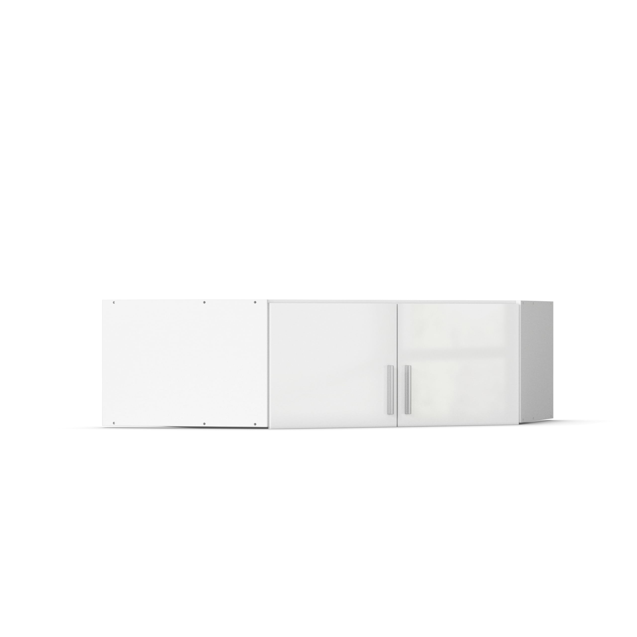 Rauch Möbel Celle, Kleiderschrank für Schlafzimmer, Kinderzimmer, Babyzimmer, Garderobe, Flur, 3-türig, 6 Schubladen, Farbe Hochglanz Weiß/Weiß, Breite 136 cm