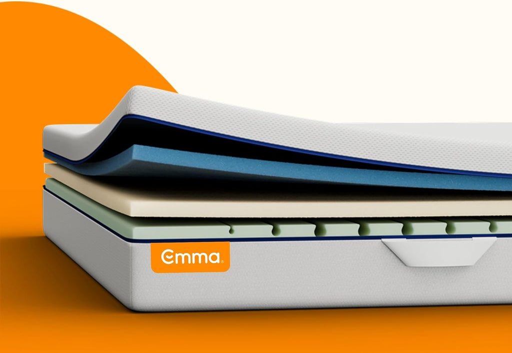Emma One+ Matratze 140x200 H2 Mittelfest – Kühlende & atmungsaktive 3-Zonen-Schaummatratze – Ergonomisch, Klimaregulierend & Waschbarer Bezug – Für alle Schlafpositionen geeignet