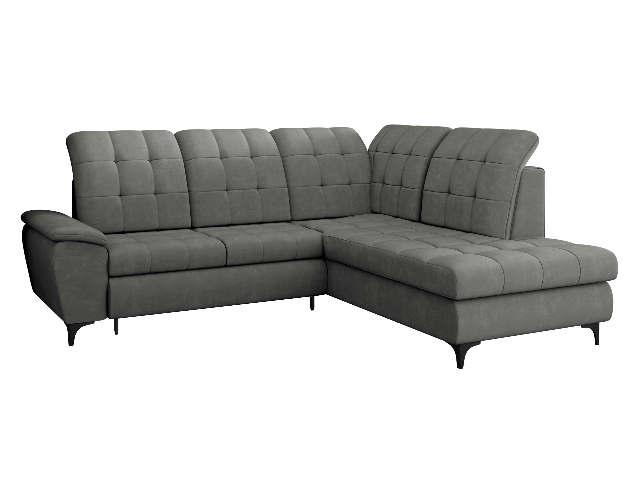 Mirjan24 Ecksofa Ferulk mit Bettkasten, 4 Sitzer L-Form Sofa mit Schlaffunktion, Eckcouch für Wohnzimmer, Couch mit Bettfunktion (Neve 03, Seite: Links)
