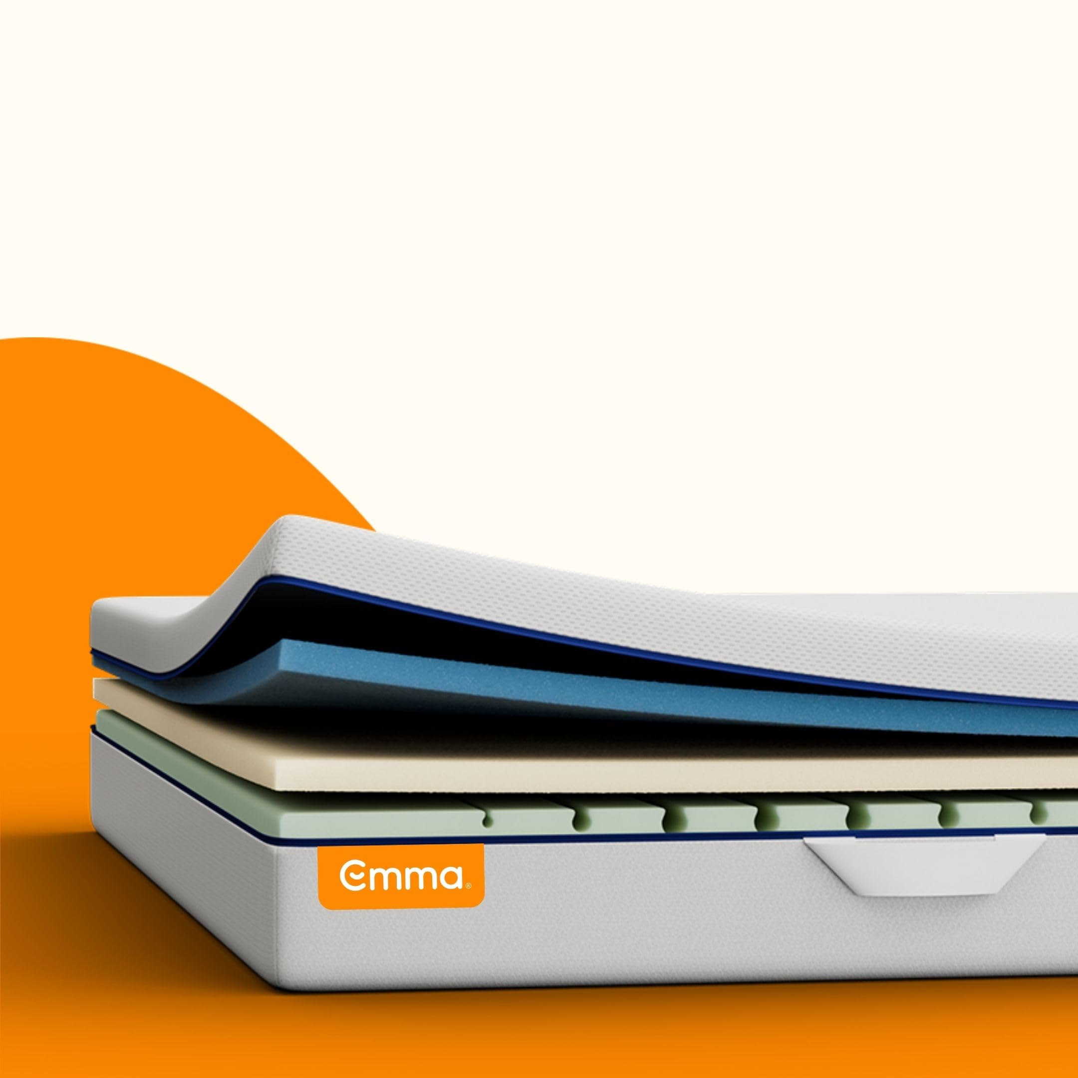 Emma One+ Matratze 140x200 H2 Mittelfest – Kühlende & atmungsaktive 3-Zonen-Schaummatratze – Ergonomisch, Klimaregulierend & Waschbarer Bezug – Für alle Schlafpositionen geeignet