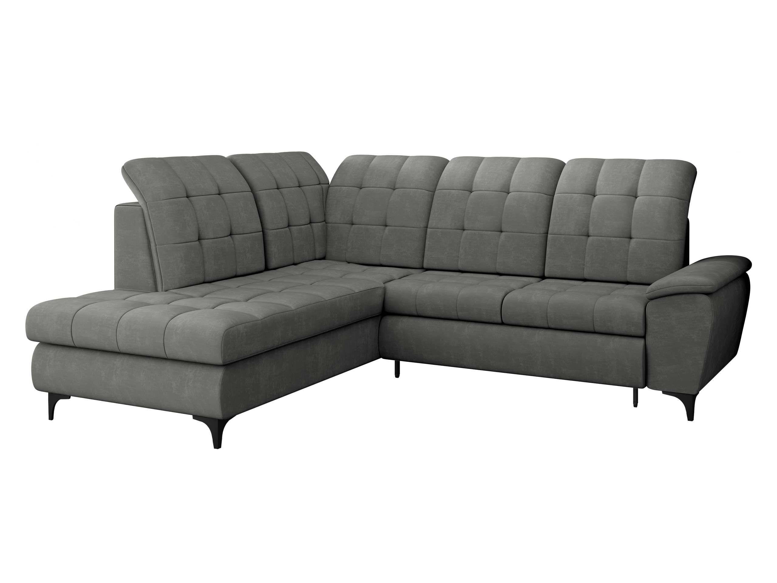 Mirjan24 Ecksofa Ferulk mit Bettkasten, 4 Sitzer L-Form Sofa mit Schlaffunktion, Eckcouch für Wohnzimmer, Couch mit Bettfunktion (Neve 03, Seite: Links)