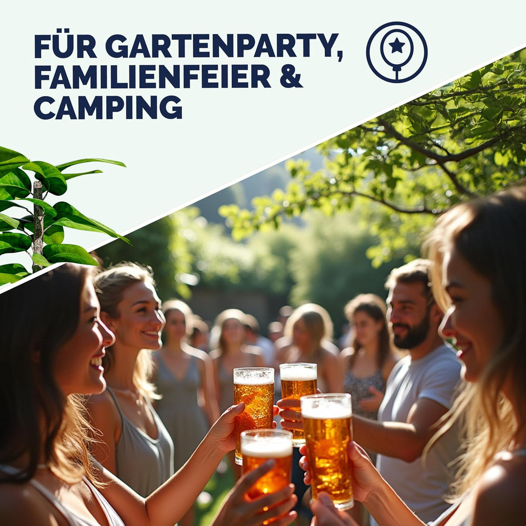 Casaria® Bierzeltgarnitur mit Lehne 170 cm Klappbar Stabil 2X Bierbank 1x Breiter Tisch Holz Biertischgarnitur Festzeltgarnitur Biergartengarnitur