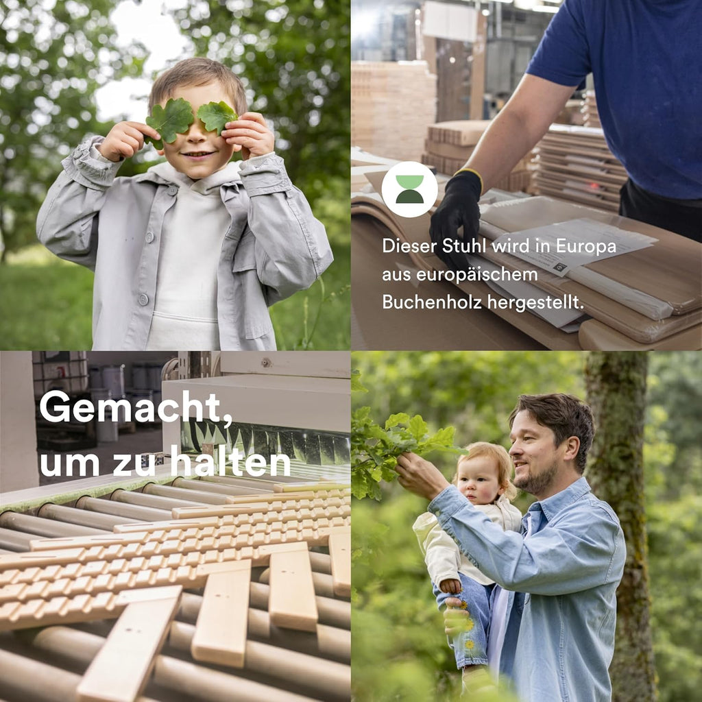 Stokke Tripp Trapp Hochstuhl, White - Inklusive Stuhl + Baby Set2 für Kinder von 6-36 Monaten - Verstellbar, ergonomisch & leicht zu reinigen